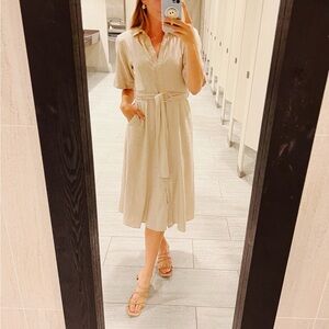 Cargo Zara Office Button Up Dress